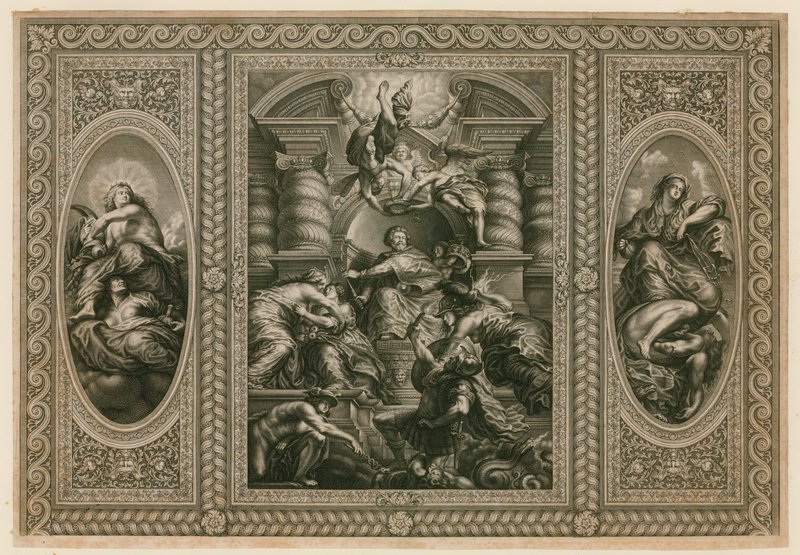 Plafond van het Bankethuis in Whitehall door Peter Paul Rubens