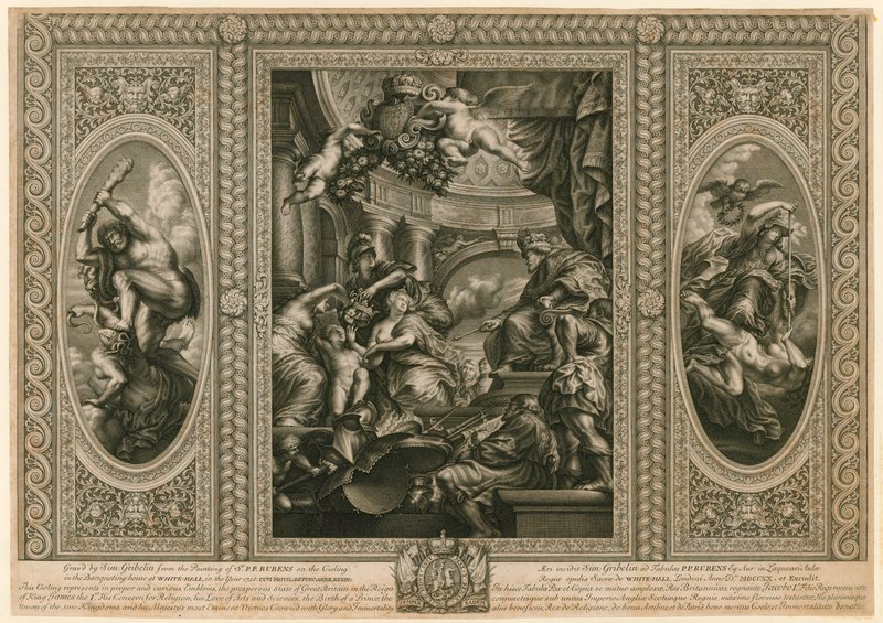 Plafond van het Banketgebouw in Whitehall door Peter Paul Rubens