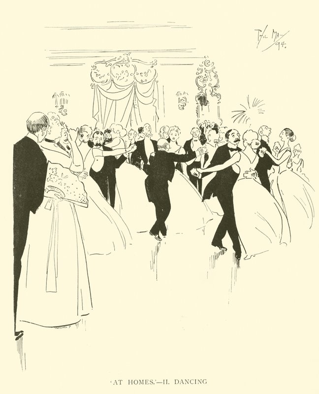 Cartoon door Phil May, uit de jaren 1890 door Phil May