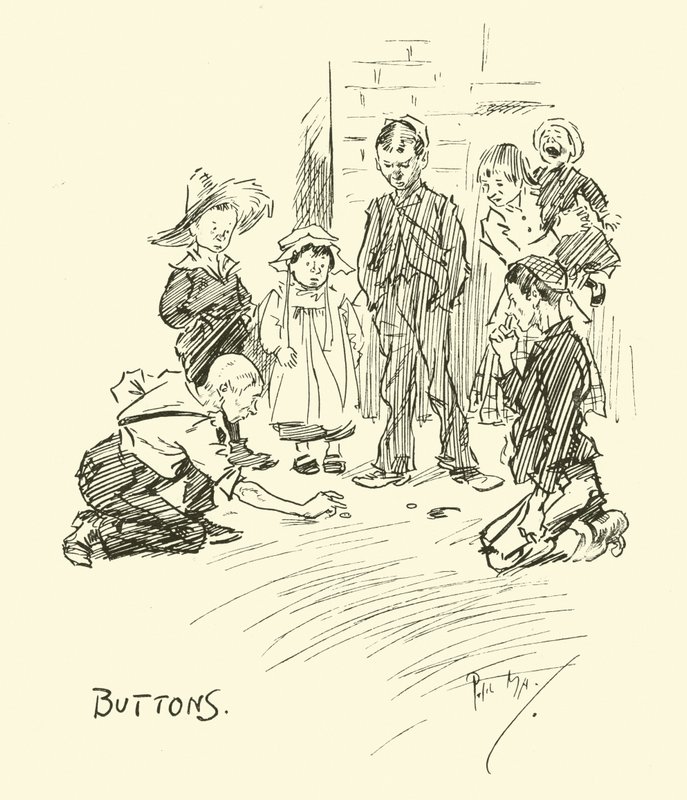 Illustratie voor Phil Mays Gutter-Snipes door Phil May