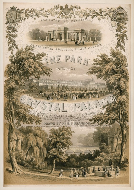 Het Park en het Crystal Palace door Philip Brannon