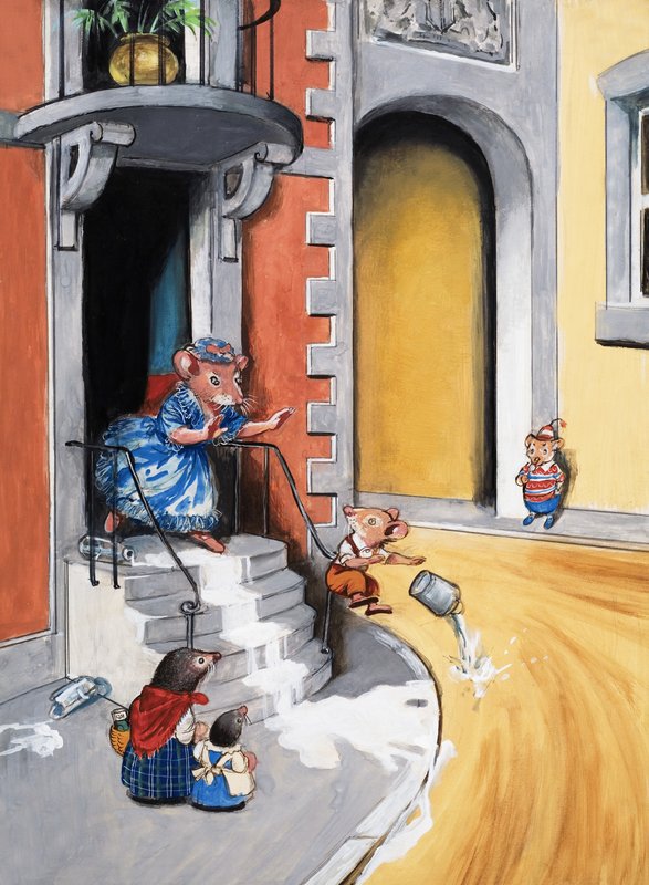 De stadsmuis en de plattelandsmuis door Philip Mendoza
