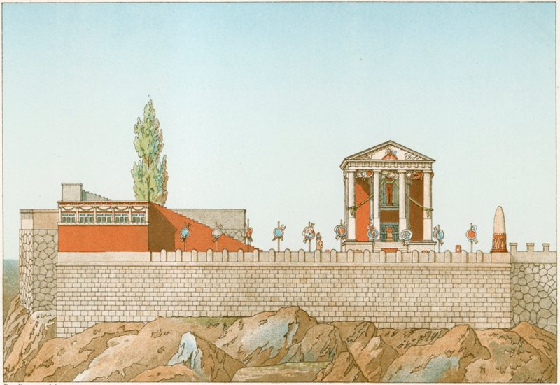 Tempel van Cora, gerestaureerd door Labrouste door Philippe Benoist