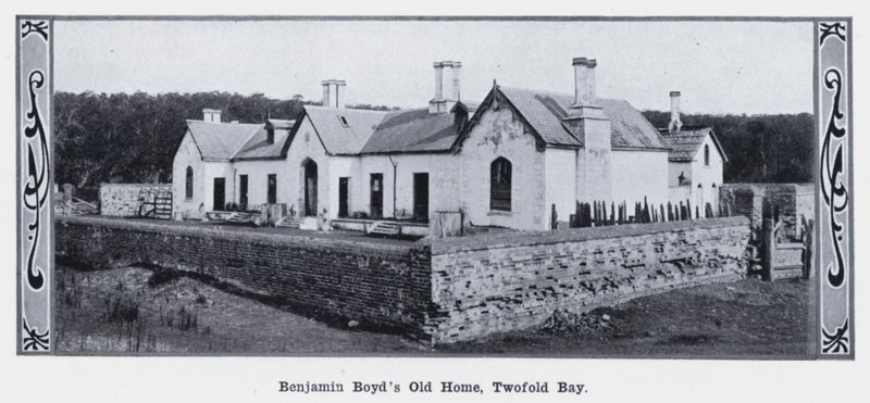 Het oude huis van Benjamin Boyd, Twofold Bay door Photographer Australian