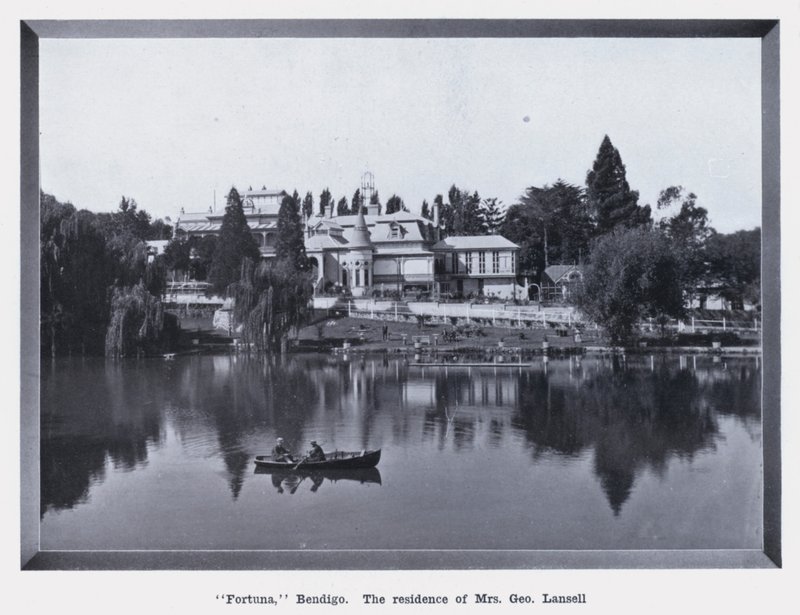 "Fortuna," Bendigo, de residentie van mevrouw George Lansell door Photographer Australian