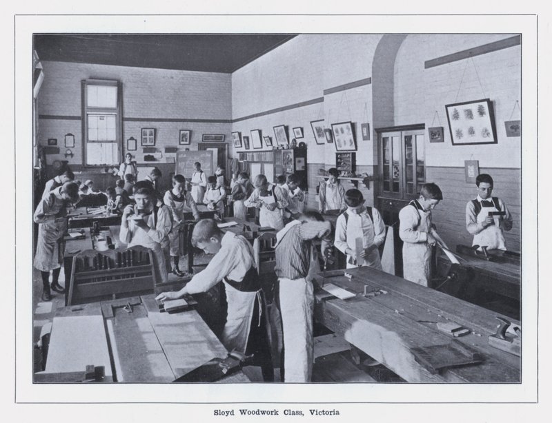 Sloyd Houtbewerkingsklas, Victoria door Photographer Australian