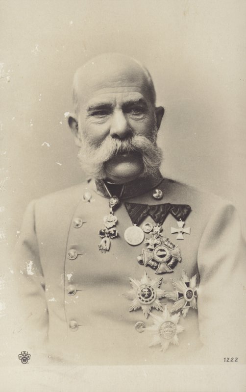 Frans Jozef I (z/w foto) door Photographer Austrian