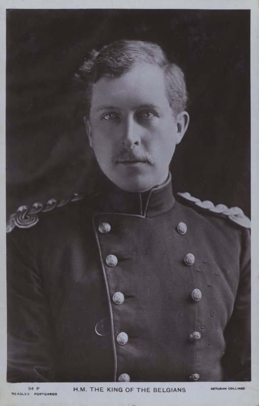 Albert I, Koning van België door Photographer Belgian
