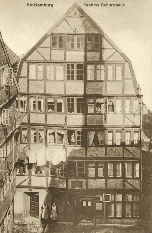 Geboorteplaats van Johannes Brahms, Hamburg, Duitsland door Photographer German