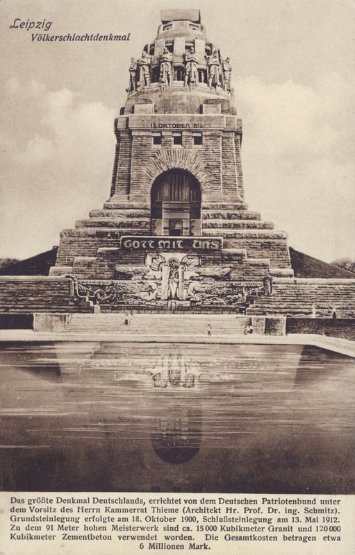 Monument voor de Slag bij de Naties (1813), Leipzig, Duitsland door Photographer German