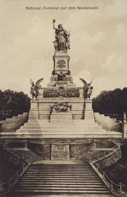 Nationaldenkmal, monument ter herdenking van de eenwording van Duitsland, Rudesheim am Rhein, Hessen door Photographer German