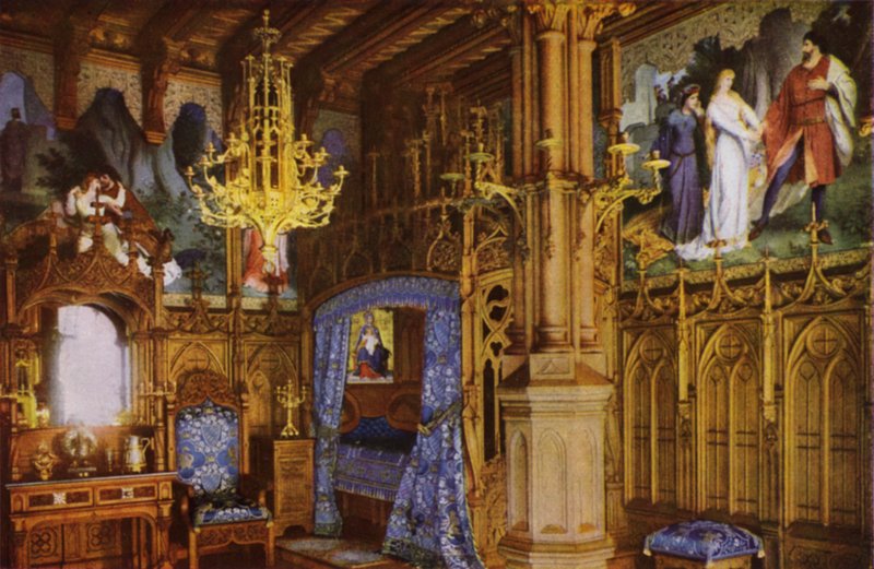 Neuschwanstein Kasteel: Slaapkamer door Photographer German