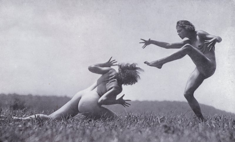 Het mooie lichaam, fysieke cultuur voor vrouwen (zwart-wit foto) door Photographer German