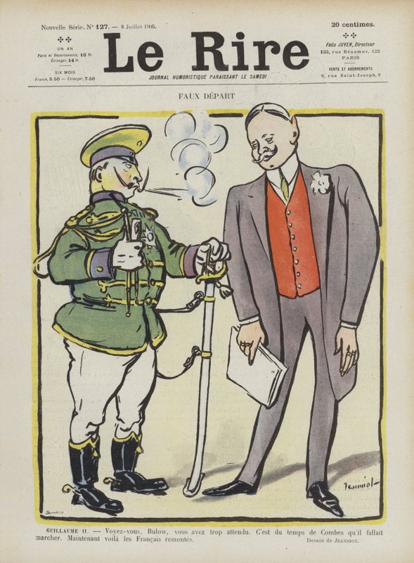 Valse start. Illustratie voor Le Rire door Pierre Georges Jeanniot