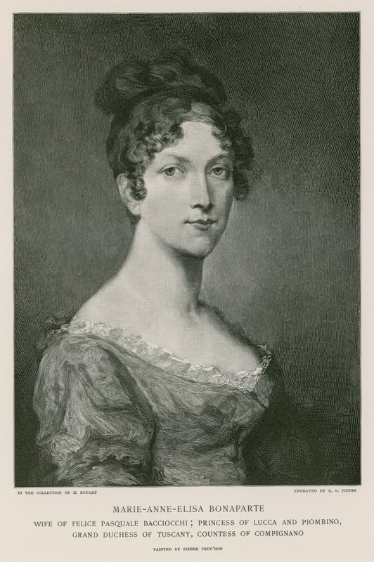 Elisa Bonaparte door Pierre Paul Prudhon