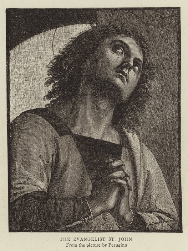 De Evangelist St. Johannes door Pietro Perugino