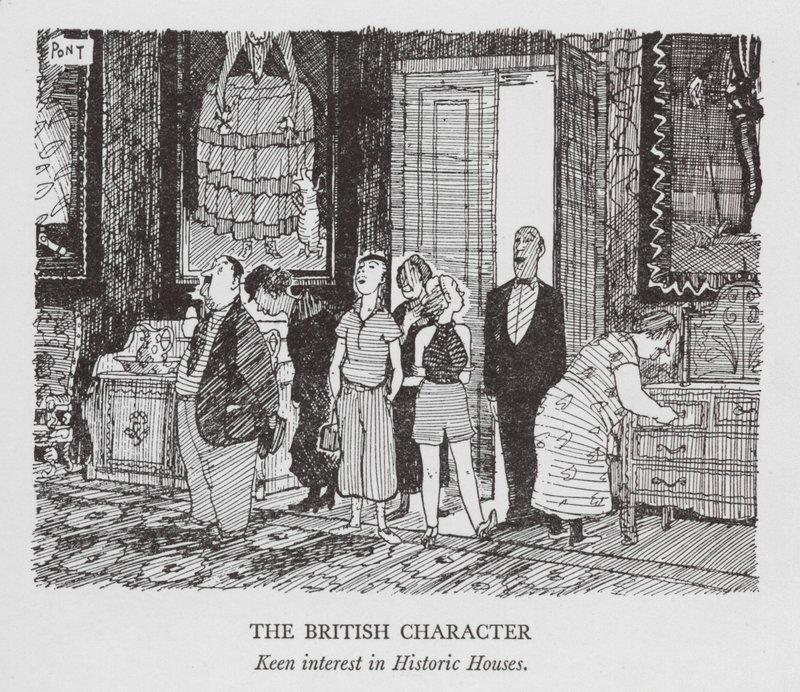 Het Britse Karakter, Grote interesse in Historische Huizen door Pont (1908 40)