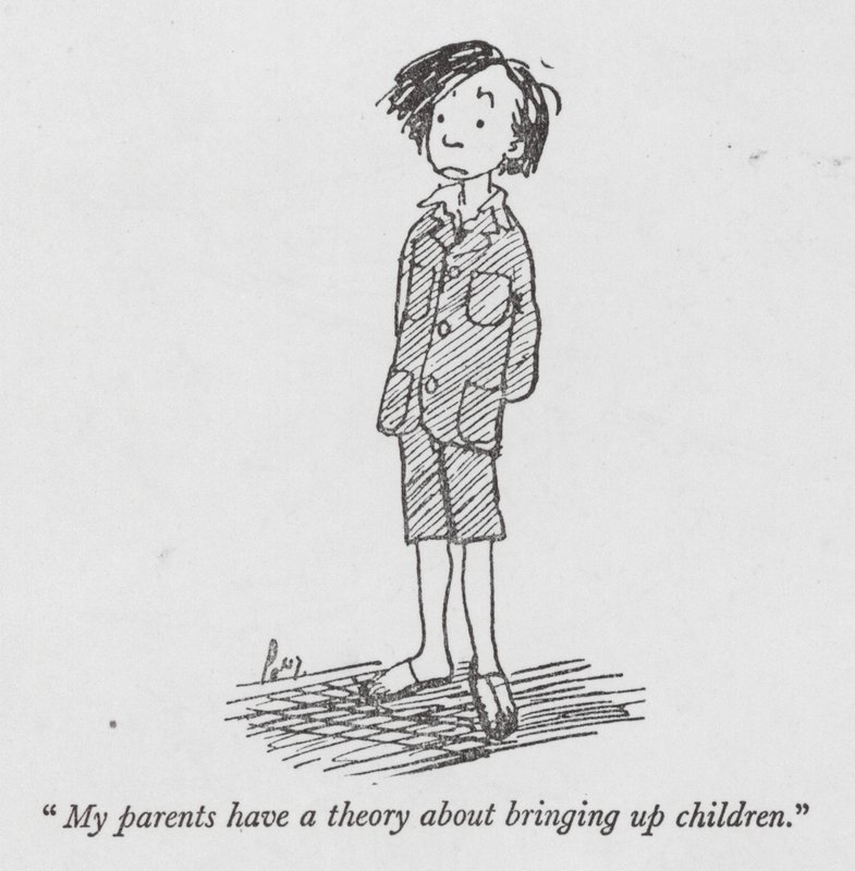 "Mijn ouders hebben een theorie over het opvoeden van kinderen" door Pont (1908 40)