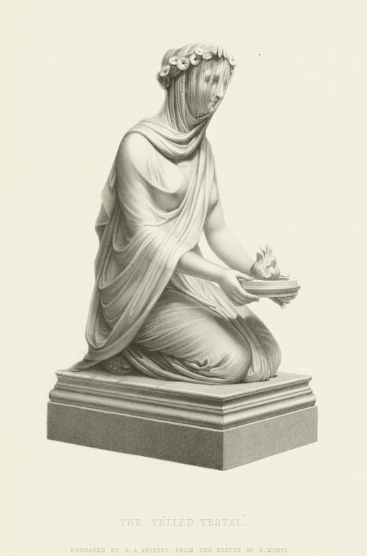 De Gesluierde Vestaalse door Raffaello Monti