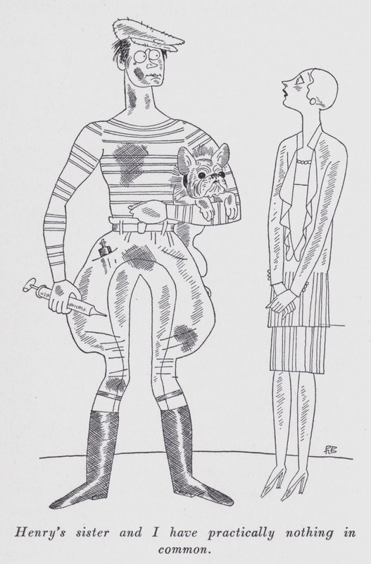 Illustratie voor "But Gentlemen Marry Brunettes" door Anita Loos door Ralph Barton