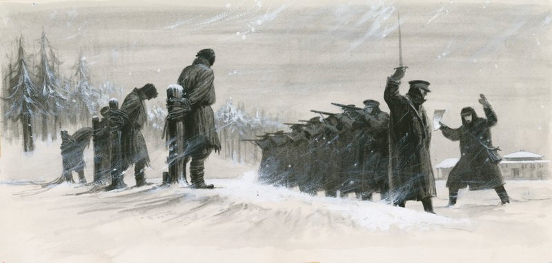 Een laatste minuut uitstel redde Fjodor Dostojevski van het vuurpeloton door Ralph Bruce