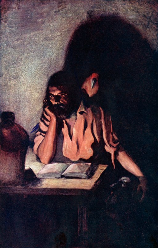 Illustratie voor Robinson Crusoe door Daniel Defoe door Ralph Noel Pocock