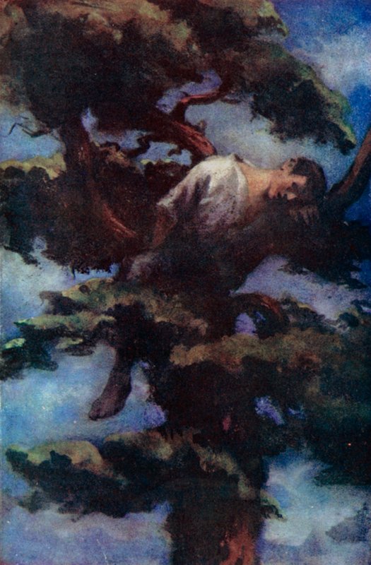 Illustratie voor Robinson Crusoe door Daniel Defoe door Ralph Noel Pocock