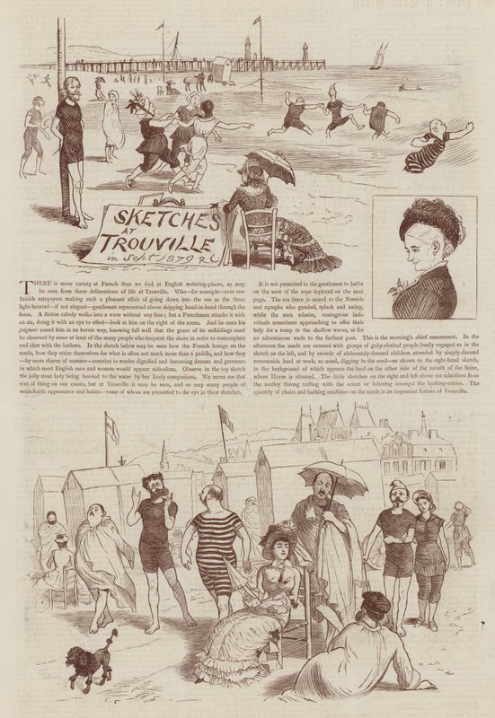 Schetsen in Trouville door Randolph Caldecott