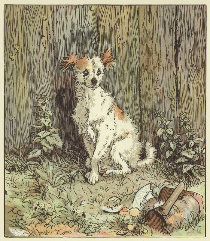 Een elegie over de dood van een gekke hond door Randolph Caldecott
