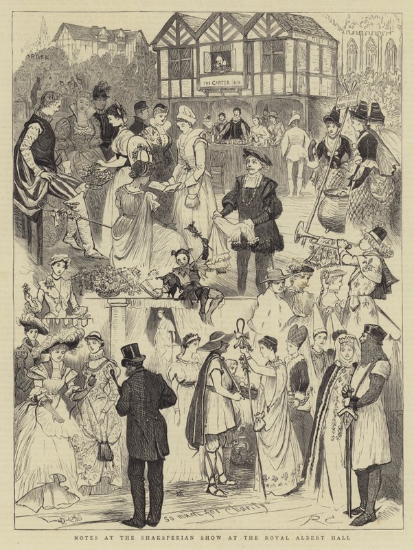 Aantekeningen bij de Shaksperiaanse Show in de Royal Albert Hall door Randolph Caldecott