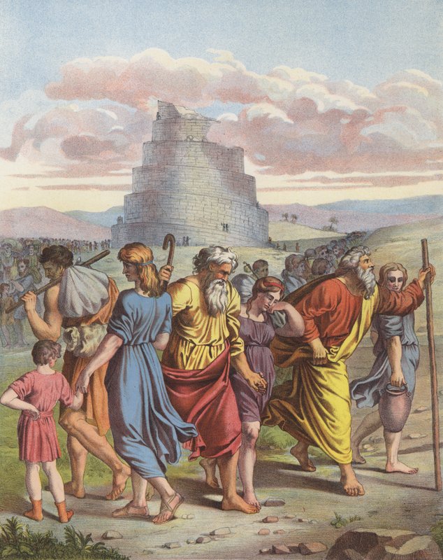 De toren van Babel door after Raphael