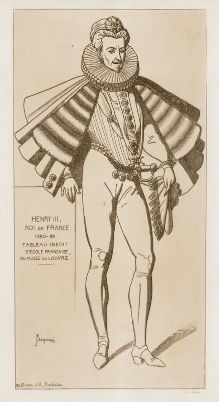 Hendrik III, Koning van Frankrijk, 1580-89 door Raphael Jacquemin