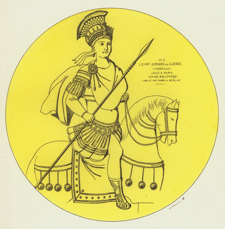 Keizer Justinianus in oorlog door Raphael Jacquemin