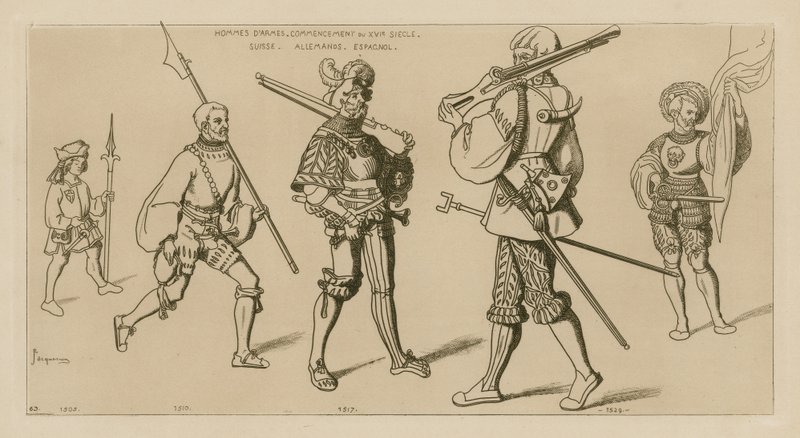 Mannen in wapenrusting, begin 16e eeuw door Raphael Jacquemin