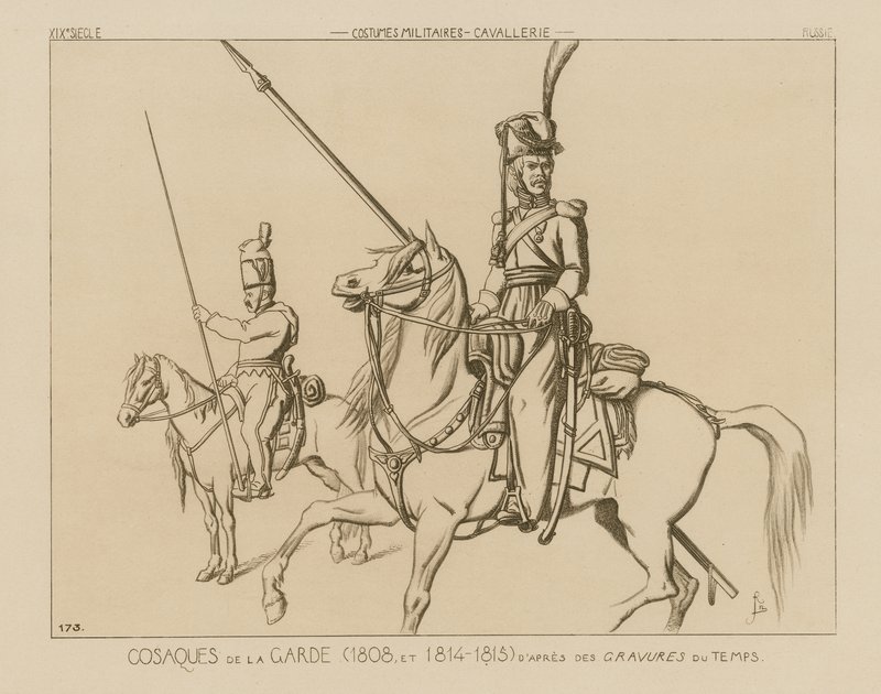 Russische Kozakken van de Garde (1808 en 1814-15) door Raphael Jacquemin
