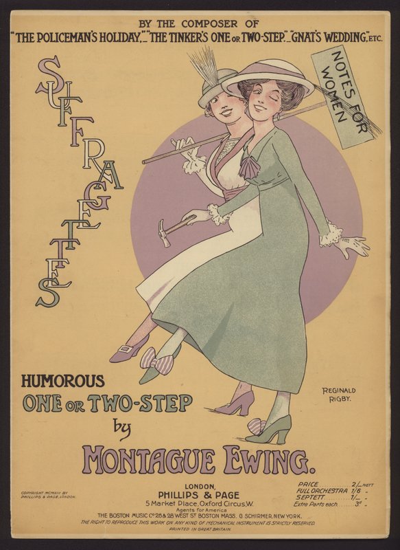 Humorous One or Two Step door Montague Ewing, bladmuziekomslag door Reginald Rigby