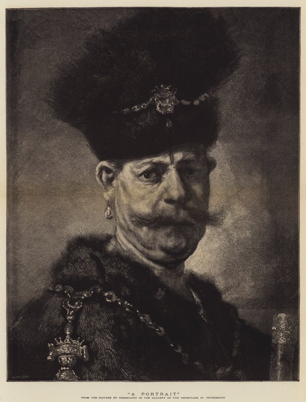 Een Portret door Rembrandt van Rijn