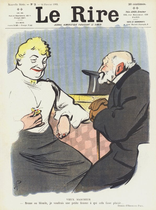 Illustratie voor Le Rire door Rene George Hermann Paul