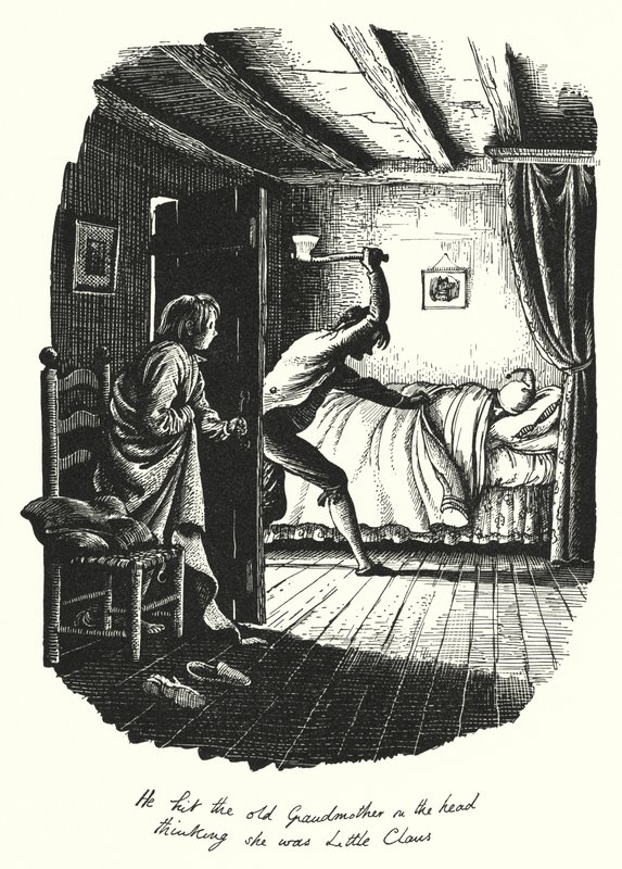 Hans Christian Andersen: De Grote Claus en Kleine Claus door Rex (after) Whistler