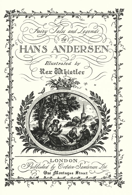 Titelpagina voor Sprookjes en Legenden van Hans Andersen door Rex (after) Whistler