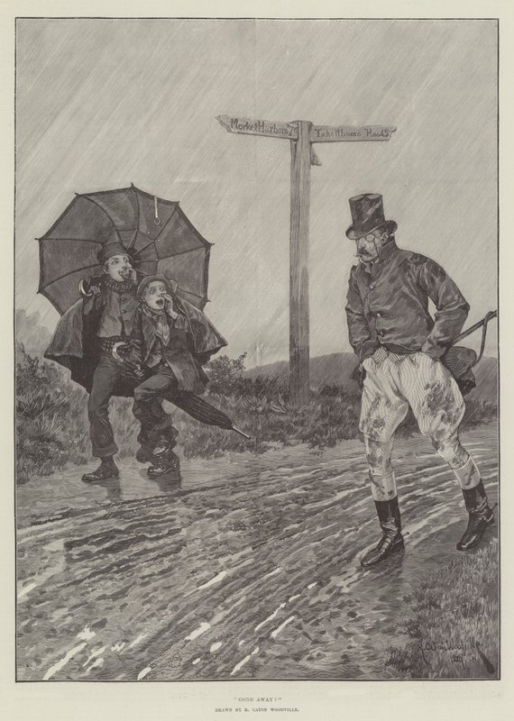 Weggegaan! door Richard Caton Woodville junior
