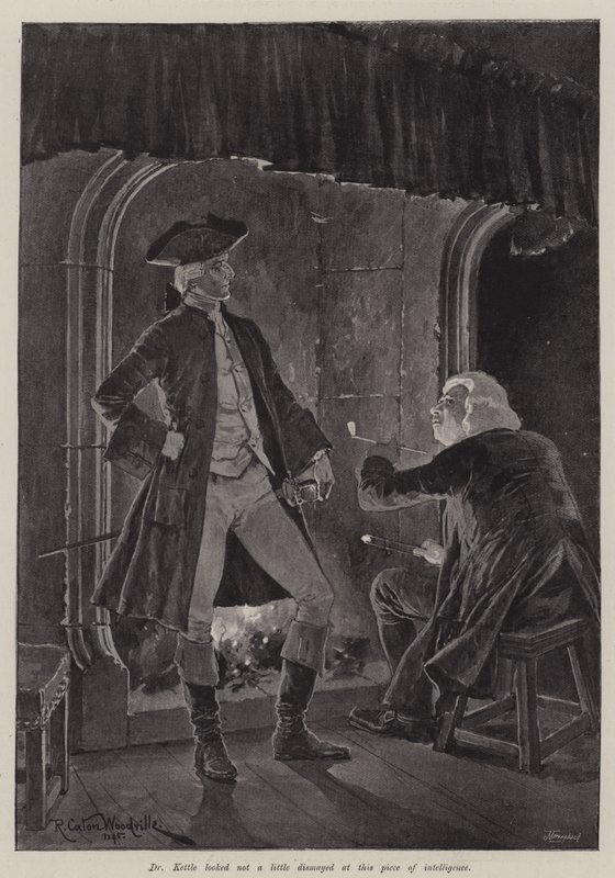 Illustratie voor Een Kolonel van Het Rijk, door Emily Lawless door Richard Caton Woodville junior