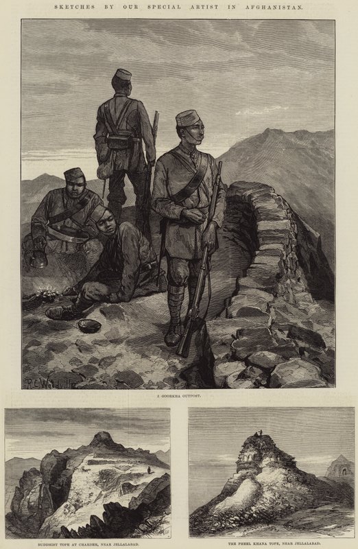 Schetsen door onze speciale kunstenaar in Afghanistan door Richard Caton Woodville junior