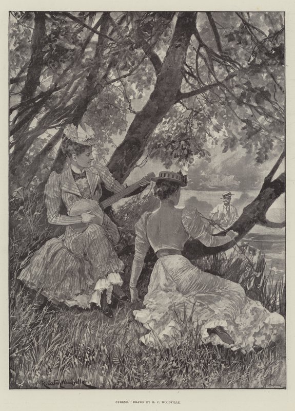 Sirenen door Richard Caton Woodville junior