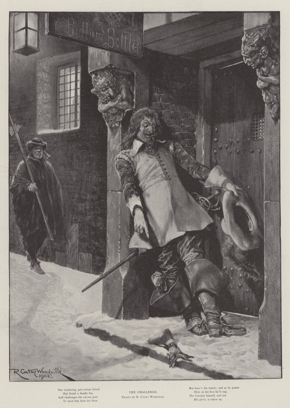 De Uitdaging door Richard Caton Woodville junior