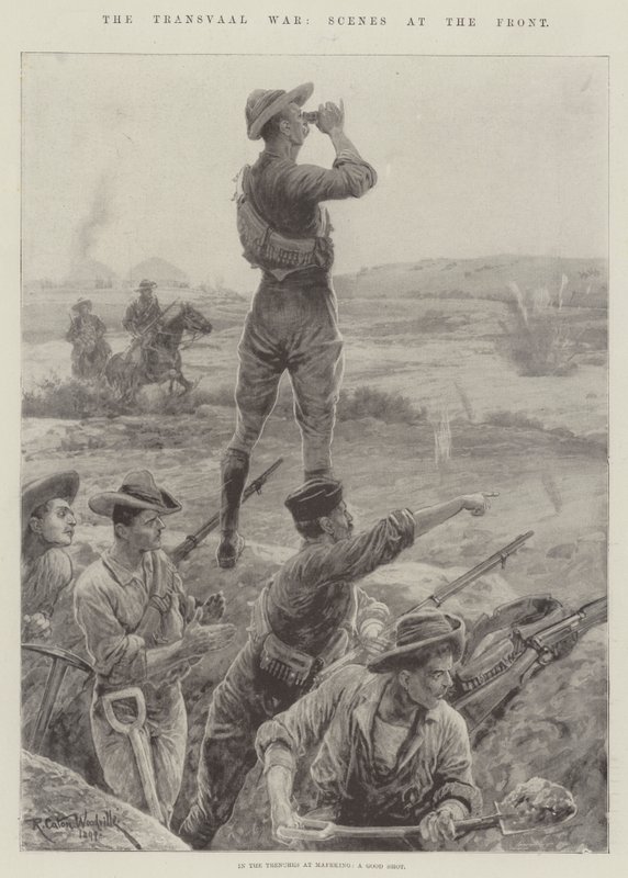 De Transvaal Oorlog, Scènes aan het Front door Richard Caton Woodville junior