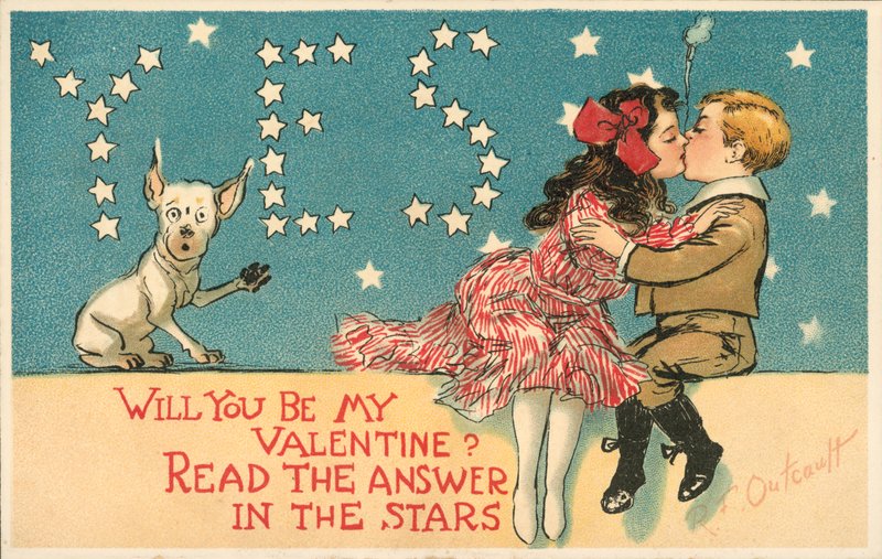 Wil je mijn valentijn zijn? Lees het antwoord in de sterren door Richard Felton Outcault