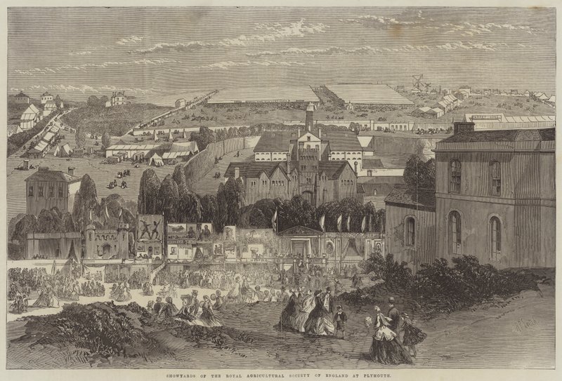 Showyards van de Royal Agricultural Society of England in Plymouth door Richard Principal Leitch