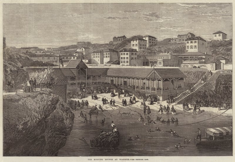 De ochtendlounge in Biarritz door Richard Principal Leitch