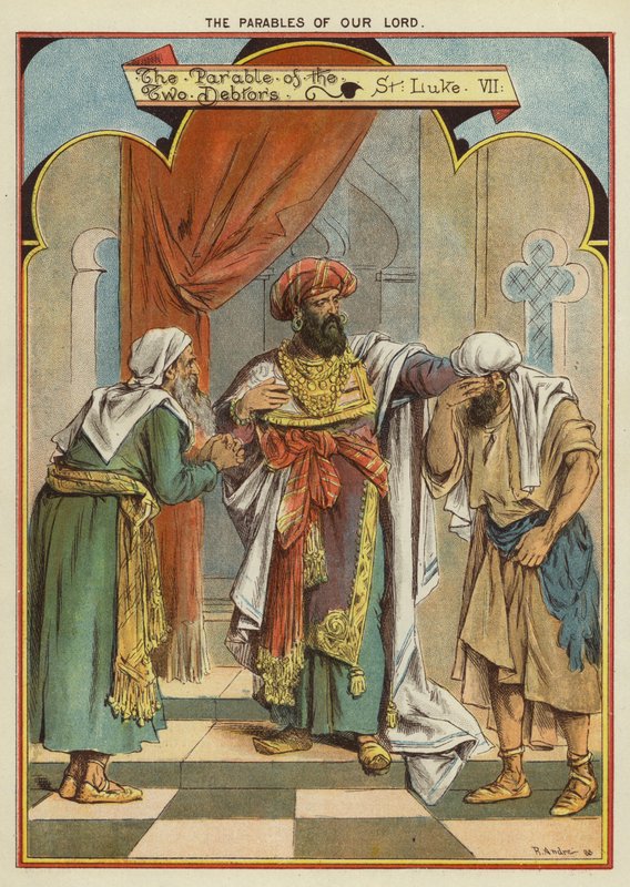 De gelijkenissen van Christus: De gelijkenis van de twee schuldenaars door Richard Andre
